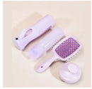 Kit Capilar com Escova Desembaraço, Pente Aplicador Óleo e Tintura, Borrifador e Massageador Limpeza a Seco -